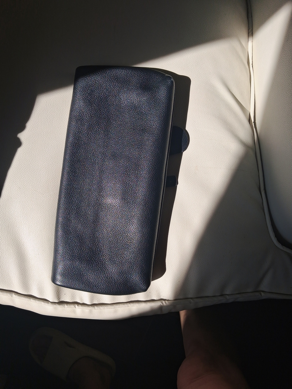 Women Alexander Mcqueen Black Envelope Leather Clutch